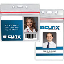 Baumgartens Sicurix Sealable ID Badge Holders