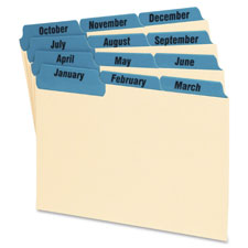 Oxford Laminated Tab Index Card Guides