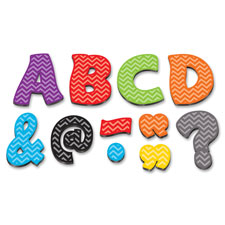 Teacher Created Res. Chevron 3" Magnetic Letters