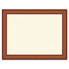 Geographics Award Certificates Burgundy Gold Foil