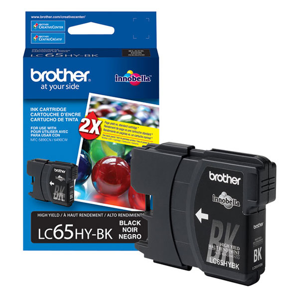 Brother LC-65HYBK Black OEM Inkjet Cartridge