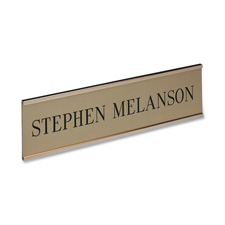 Xstamper Standard Gold Aluminum Wall Signs