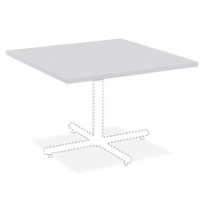 Lorell Hospitality Table Lt Gray Square Tabletop
