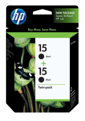 HP C6653FN (HP 15) Black OEM Inkjet Cartridge (2 pk)