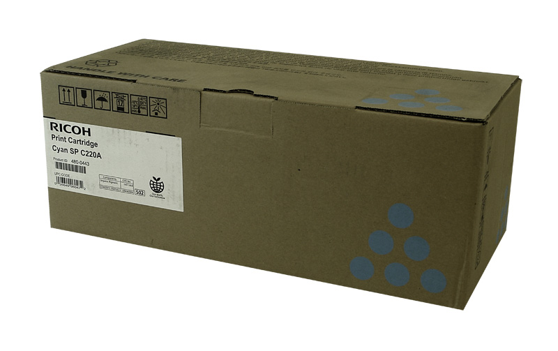 Ricoh 406096 Cyan OEM Laser Toner Cartridge