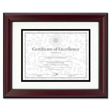 Burns Grp. Rosewood and Black Document Frame