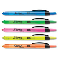 Sanford Sharpie Smear Guard Retract Highlighters