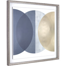 Lorell Circle Design Framed Abstract Art