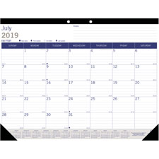Rediform DuraGlobe Academic Monthly Desk Pad