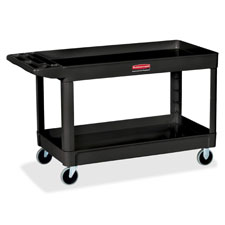 Rubbermaid Comm. 4" Casters 2-shelf Utility Cart