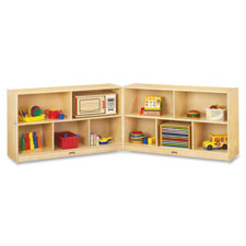 Jonti-Craft Mobile Fold-n-Lock Open Shelf Unit