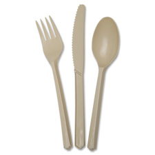 SKILCRAFT 3-Piece Biobased Cutlery Set