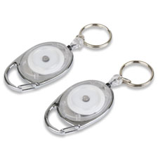 Tatco Reel Key Chain w/ Chrome Carabiner