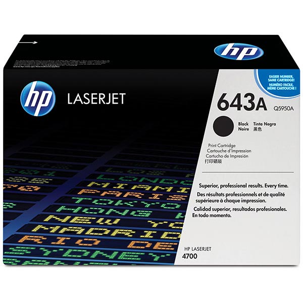 HP Q5950A (HP 643A) Black OEM Toner Cartridge