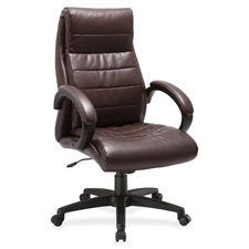 Lorell Deluxe High-back Leather Chair