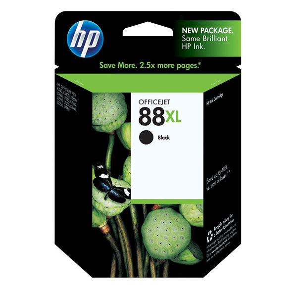 HP C9396AN (HP 88XL) Black OEM Inkjet Cartridge