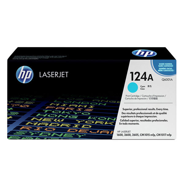 HP Q6001A (HP 124A) Cyan OEM Toner Cartridge