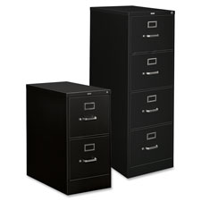 HON H320 Series Black Vertical File