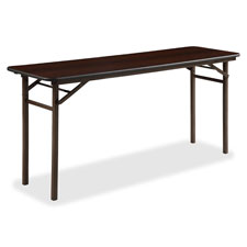 Lorell Mahogany Folding Banquet Table