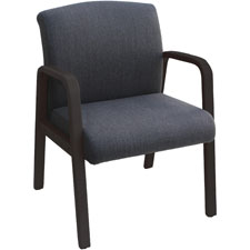 Lorell Gray Flannel Fabric Guest Chair