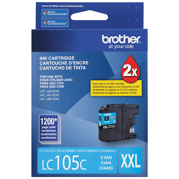 Brother LC-105C Cyan OEM Ink Cartridge