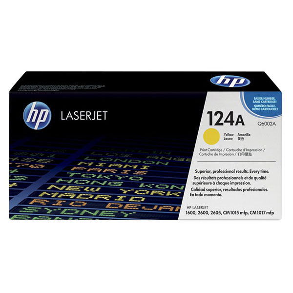 HP Q6002A (HP 124A) Yellow OEM Toner Cartridge