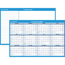 At-A-Glance Erasable Yearly Horiz. Wall Planners