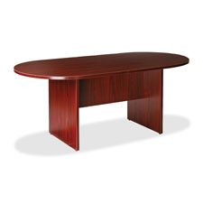 Lorell Essentials Mahogany Oval Conference Tables