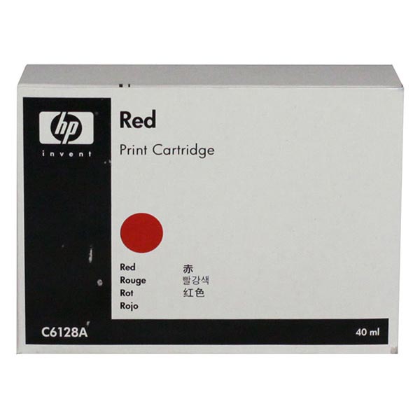 HP C6128A Non-Flourescent Red OEM Print Cartridge