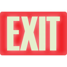 U.S. Stamp & Sign Glow-in-the-Dark EXIT Sign