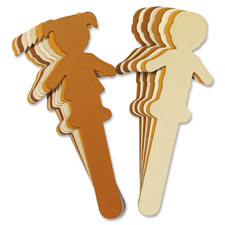 Chenille Kraft People-shaped Wood Craft Sticks