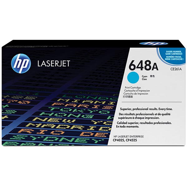 HP CE261A (HP 648A) Cyan OEM Laser Toner Cartridge