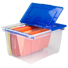 Storex Ind. Stackable Heavy-duty File Tote