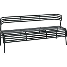 Safco CoGo Indoor/Outdoor Steel Bench w/Back