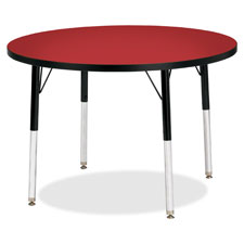 Jonti-Craft Adult Ht Classic Color Top Round Table