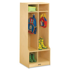 Jonti-Craft 2 Section Sitting Step Coat Locker