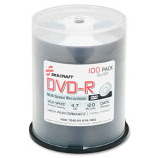 SKILCRAFT 4.7GB Spindle DVD-R
