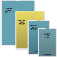 ANGLER'S Self-stick Crystal Clear Poly Envelopes