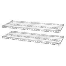 Lorell Chrome Wire Shelving Unit Extra Shelves