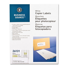 Bus. Source Bright White Copier Labels