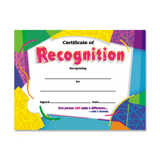 Trend Certificate of Recognition