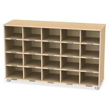 Jonti-Craft TrueModern 20-cubbie Shelf Unit