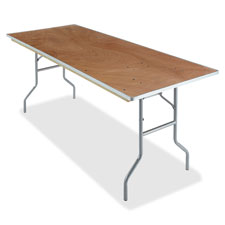 Iceberg Natural Plywood Rectangular Folding Table