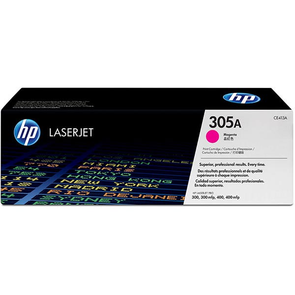 HP CE413AG (HP 305A) Magenta OEM Toner Cartridge