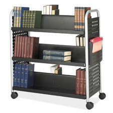 Safco Scoot File Pocket Double-Sided Book Cart