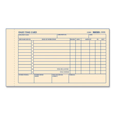 Rediform Daily Time Clock Cards