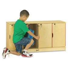 Jonti-Craft Single Stack 4-Section Student Lockers