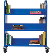 Lorell Double-sided Book Cart