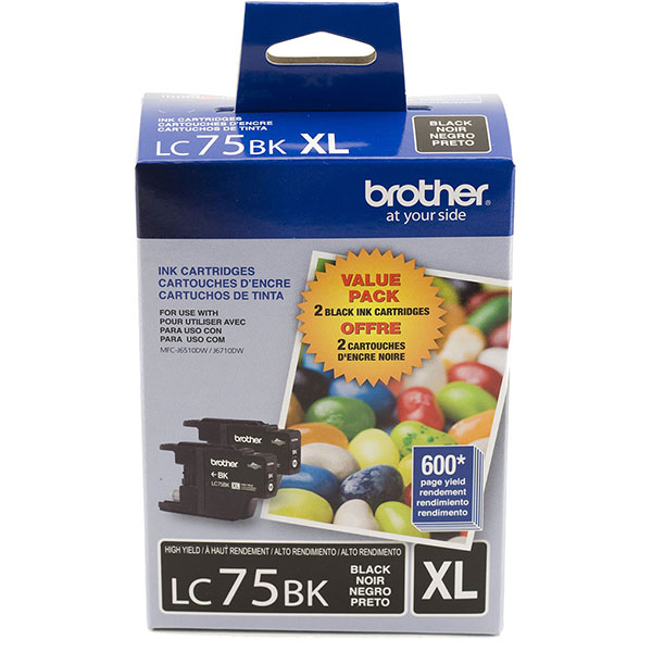 Brother LC-752PKS Black OEM High Yield Ink Cartridge