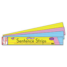 Trend 24" Multicolor Wipe-Off Sentence Strips